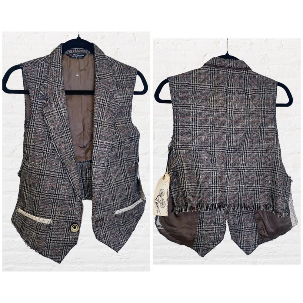 Boutique reworked one of a kind boho hipster vest